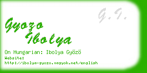 gyozo ibolya business card